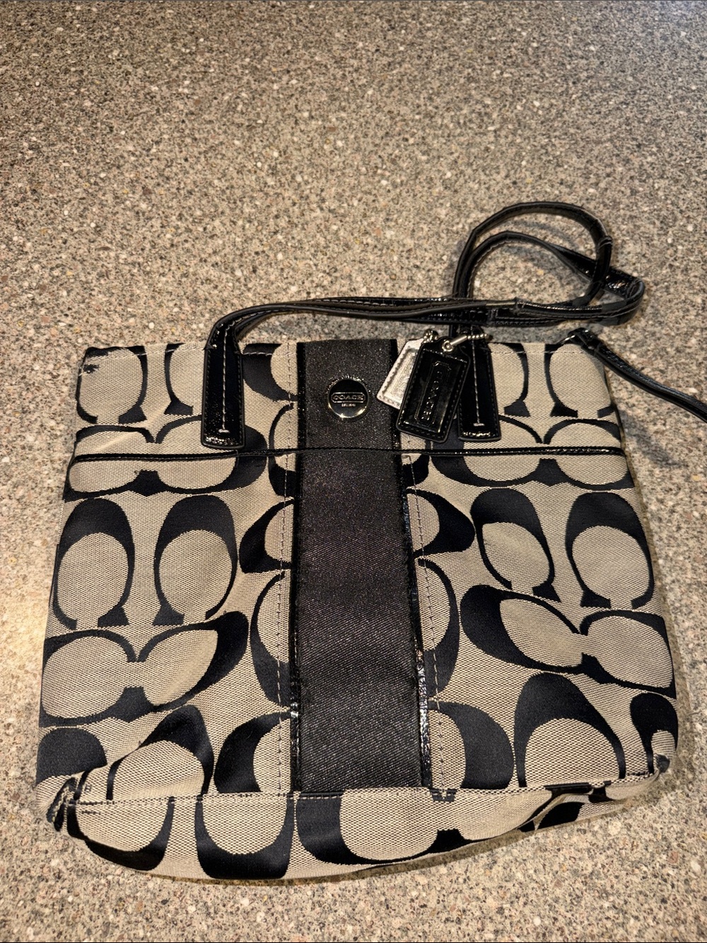 Coach Black Signature C Bag